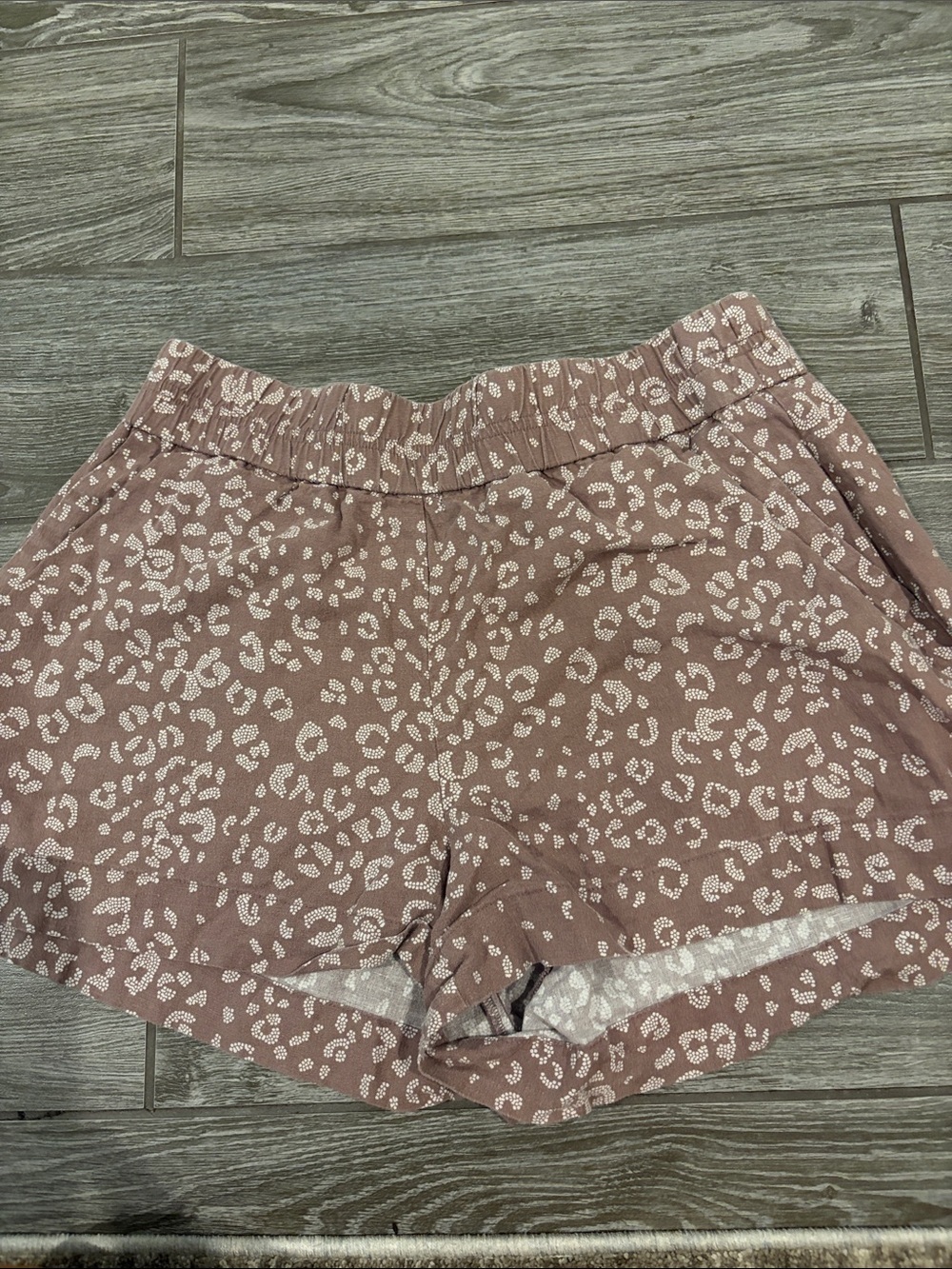 a new day Taupe Leopard Print Pull-On Bermuda Shorts - Picture 4 of 5